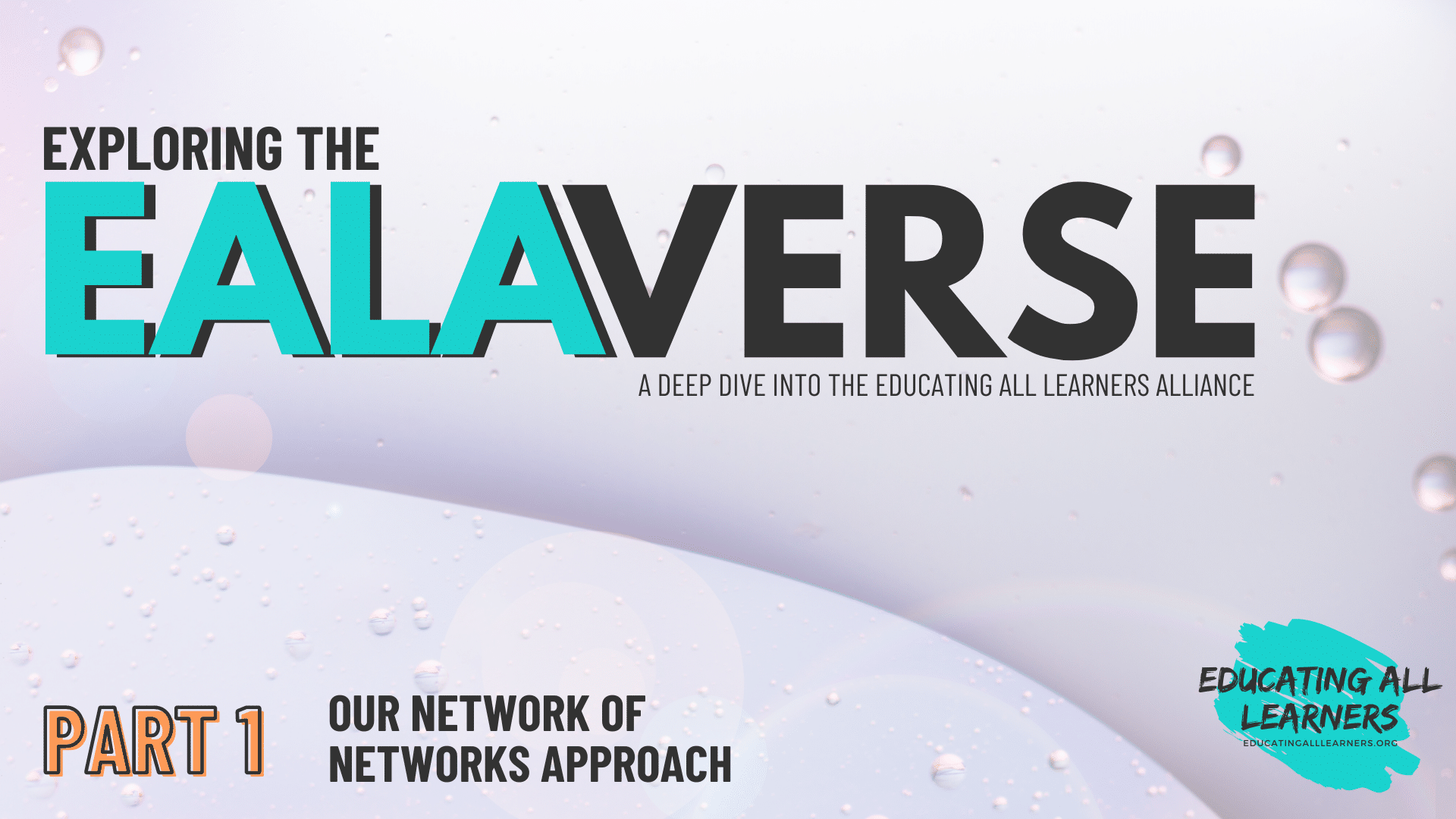 Exploring the EALAverse: A Deep Dive into the Educating All Learners Alliance, Part 1, Our network of networks approach
