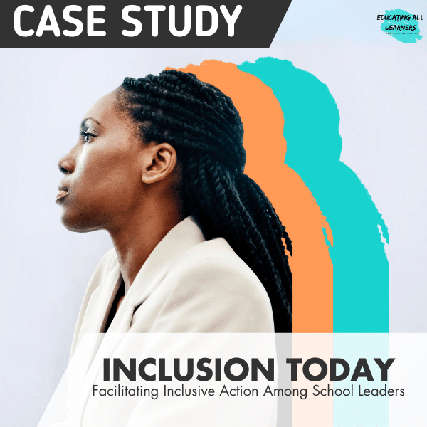 Case study graphic with a woman looking off into the distance