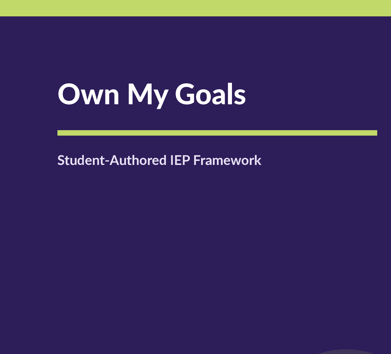 Own my Goals Graphic